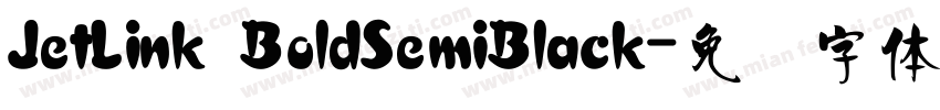 JetLink BoldSemiBlack字体转换